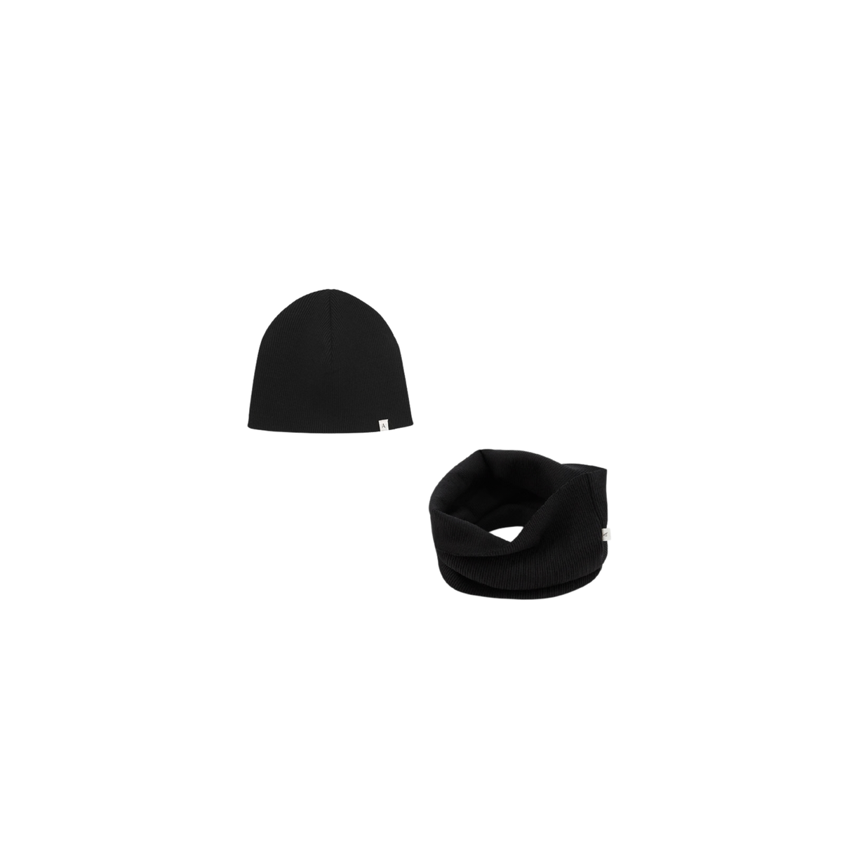 RIB BEANIE SET