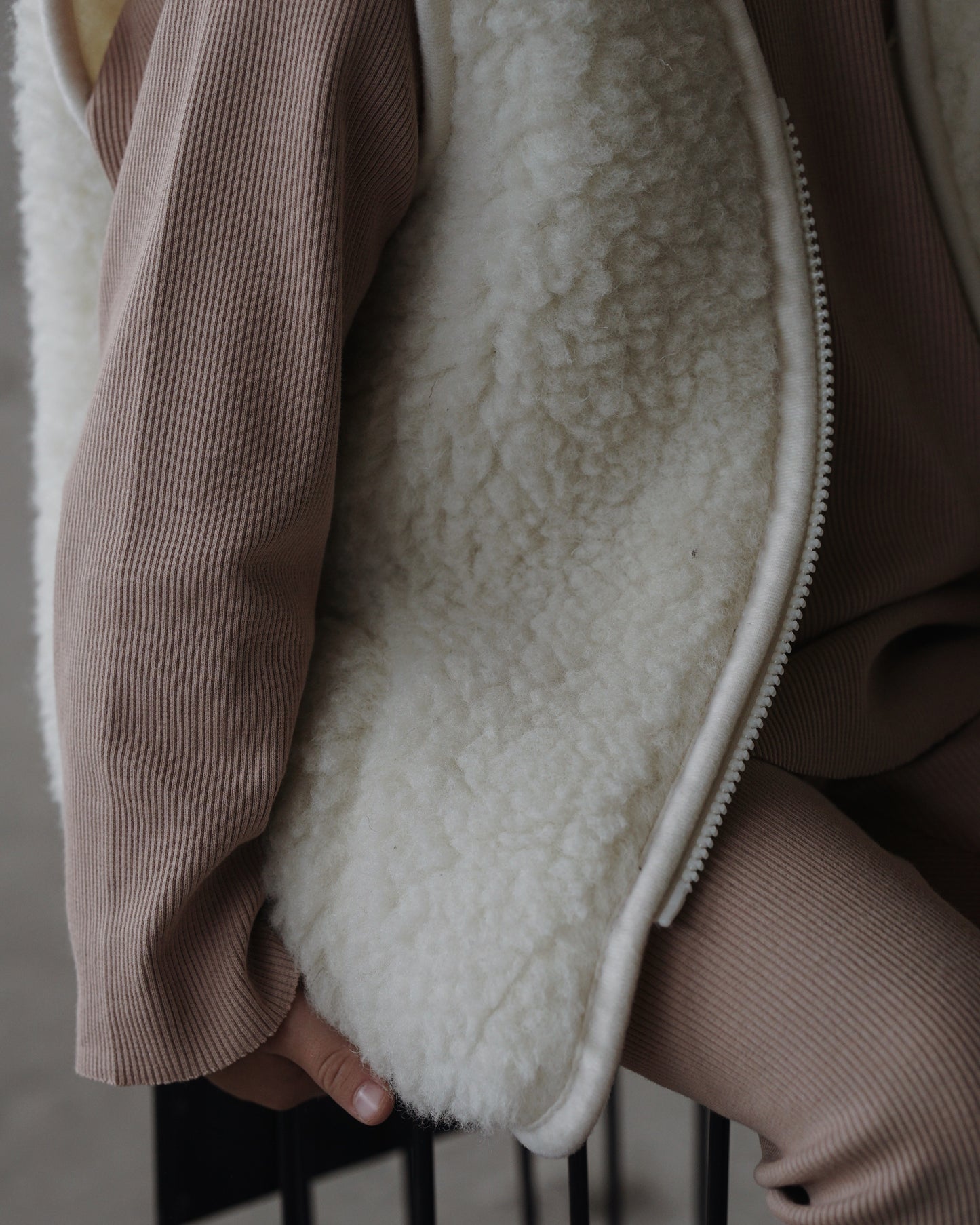 RIB SWEATSHIRT SET NUDE