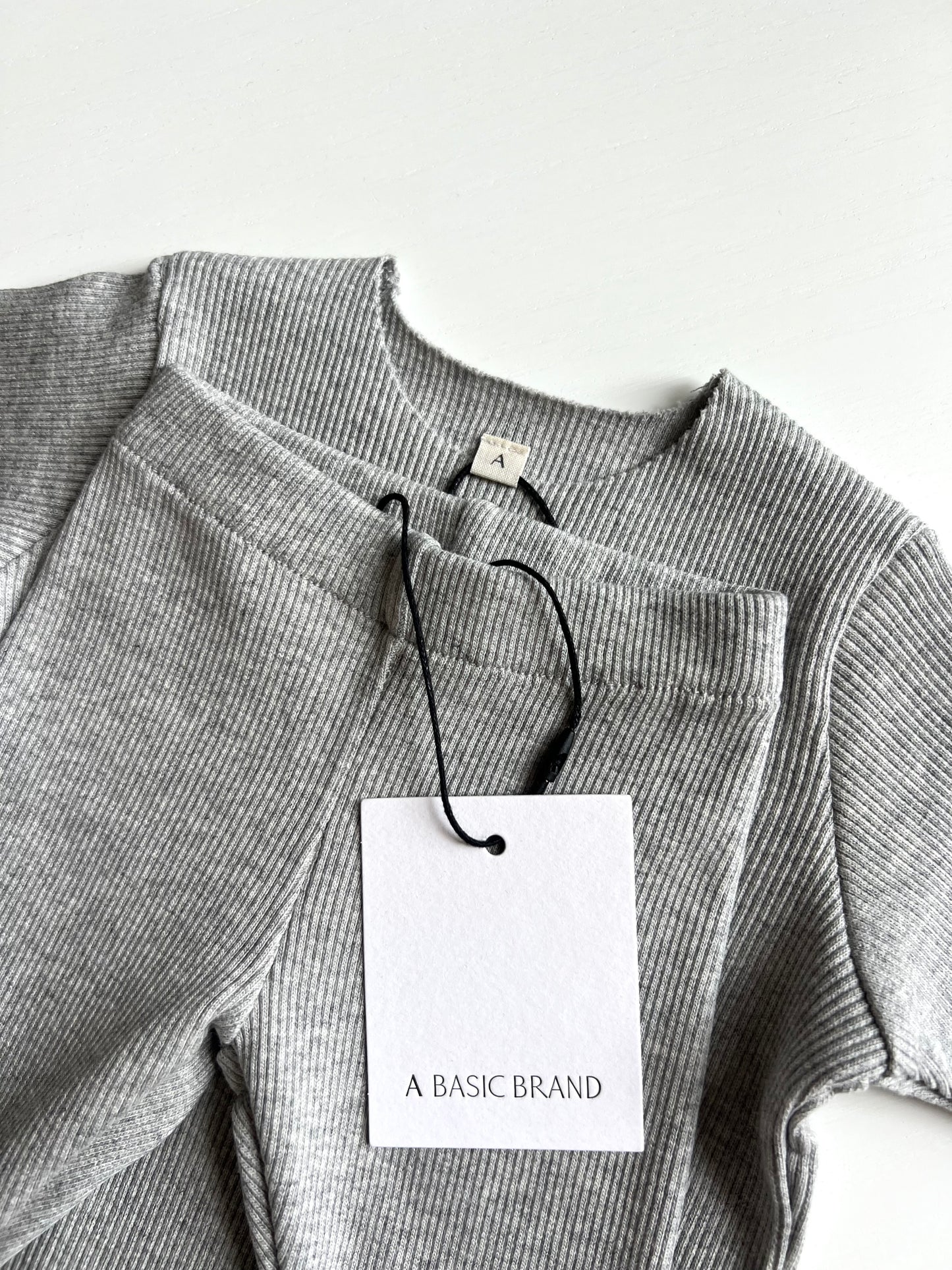 RIB SWEATSHIRT SET LIGHT GREY