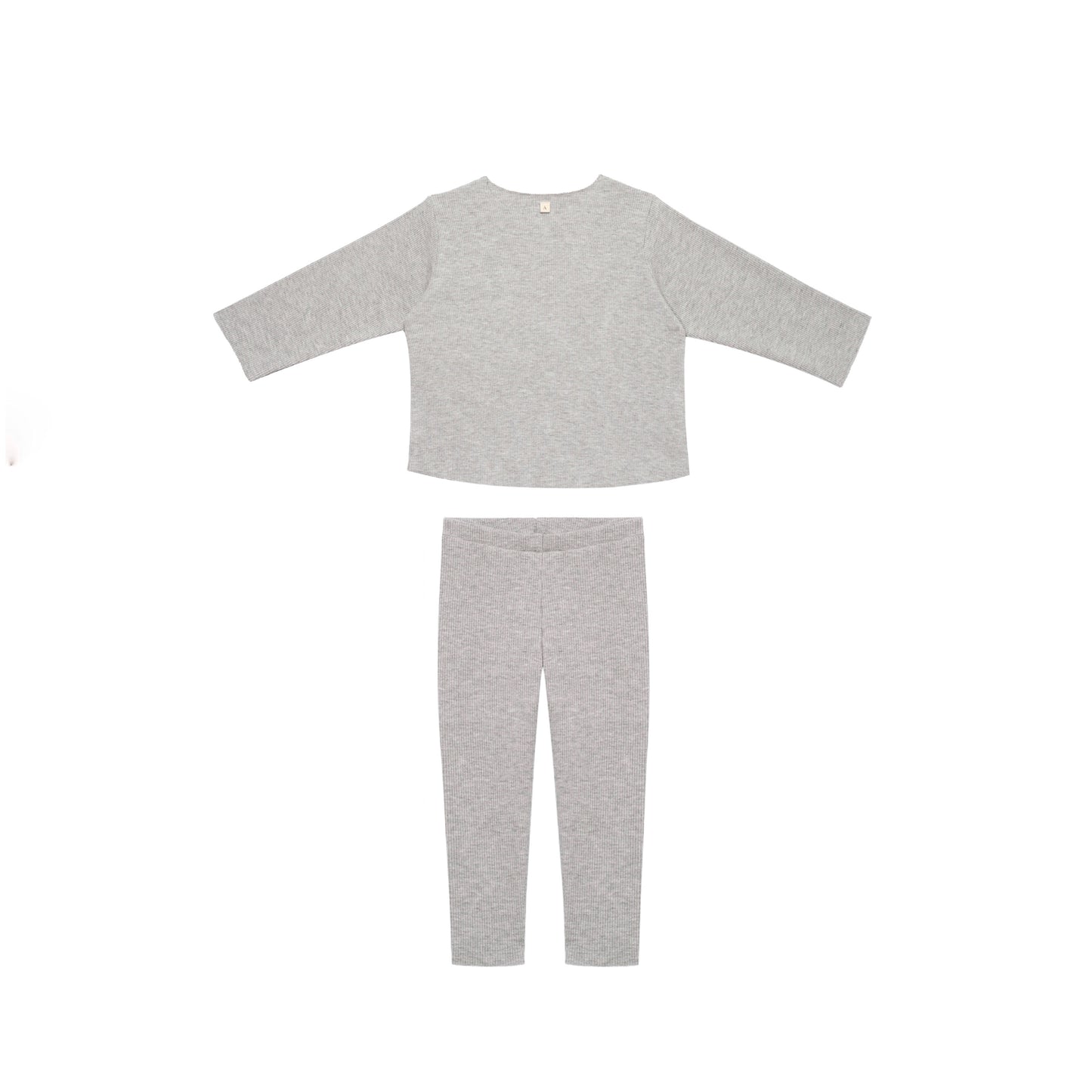 RIB SWEATSHIRT SET LIGHT GREY