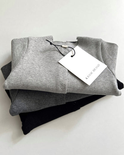 RIB CARDIGAN
