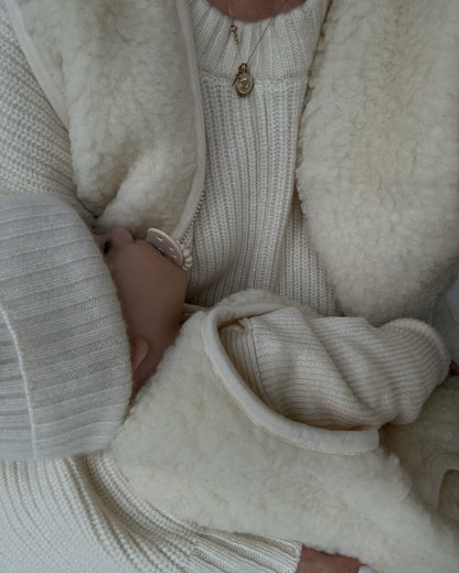 WOMEN'S WOOL VEST WITH LINING