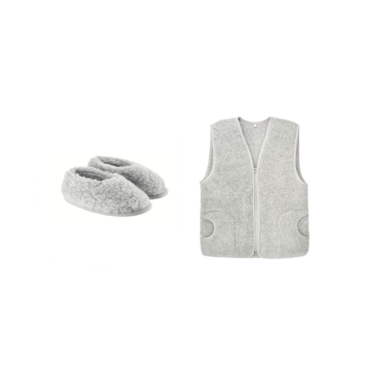 WOOL SET WOMAN GREY
