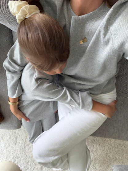 RIB SWEATSHIRT KID & WOMAN