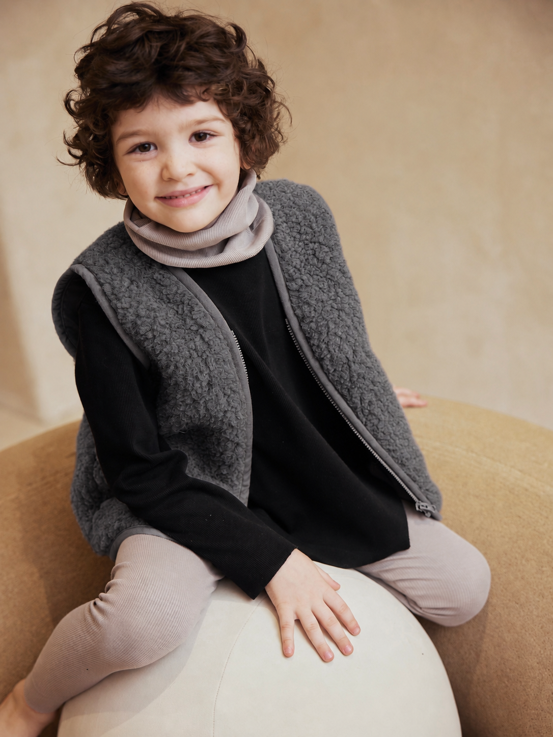 GILET IN LANA CON FODERA