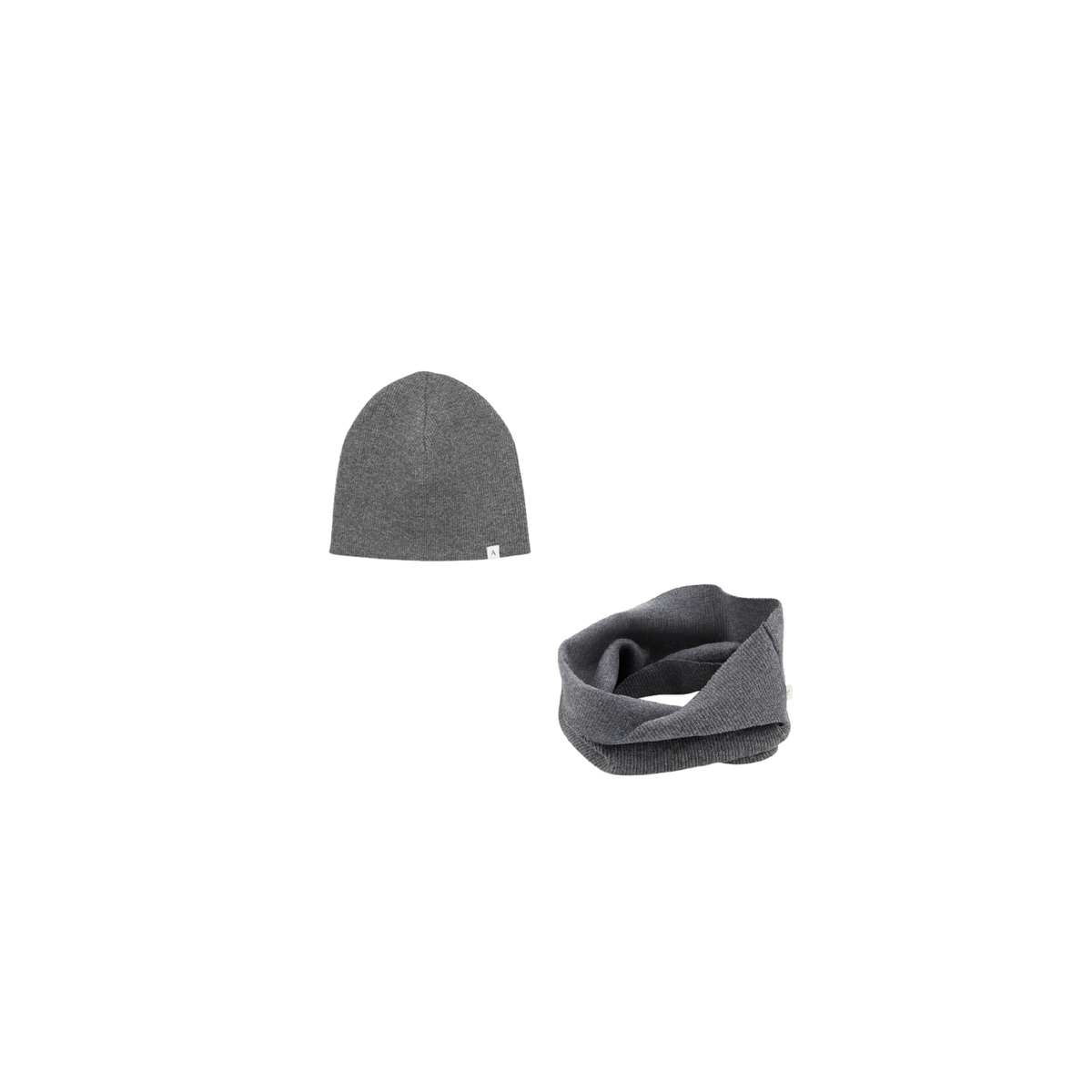 RIB BEANIE SET