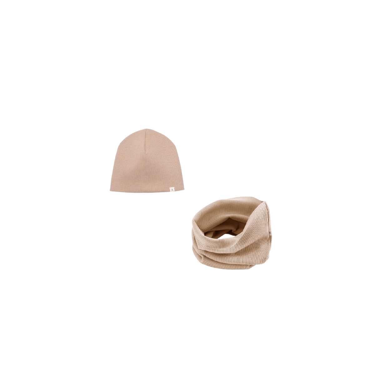 RIB BEANIE SET