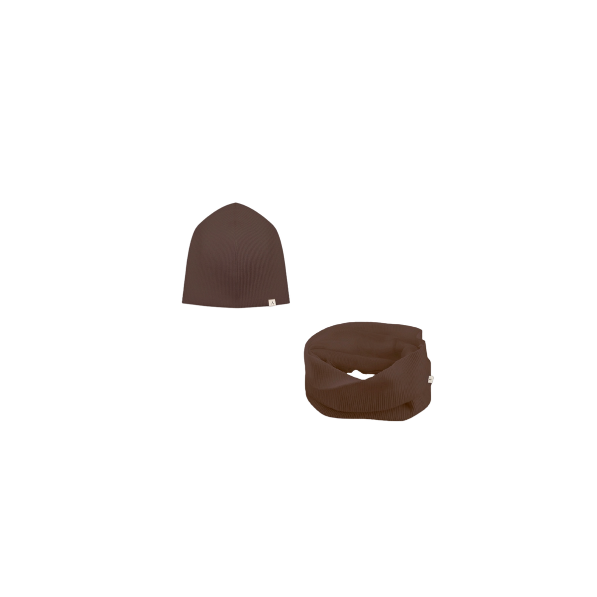 RIB BEANIE SET