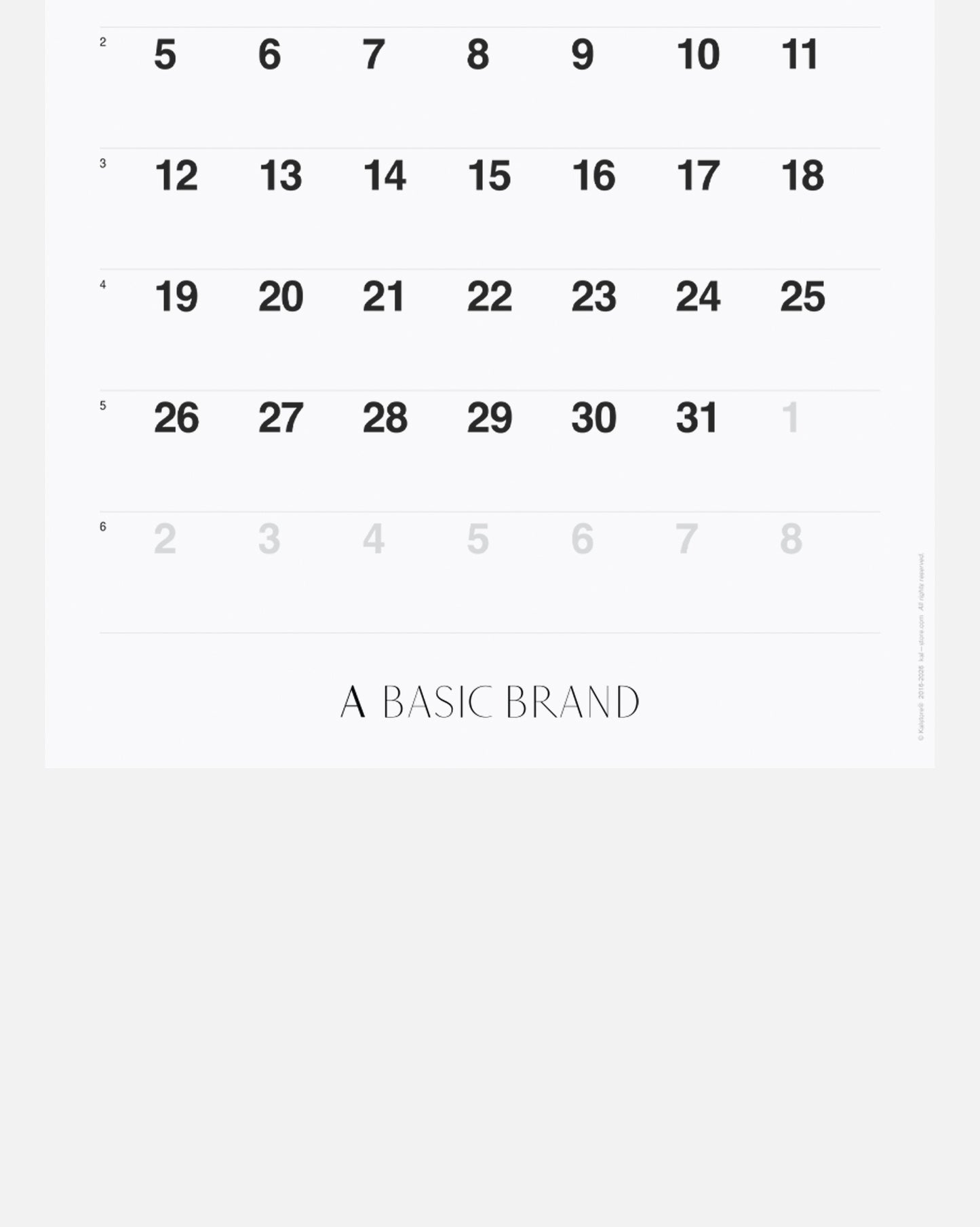 A BASIC CALENDAR