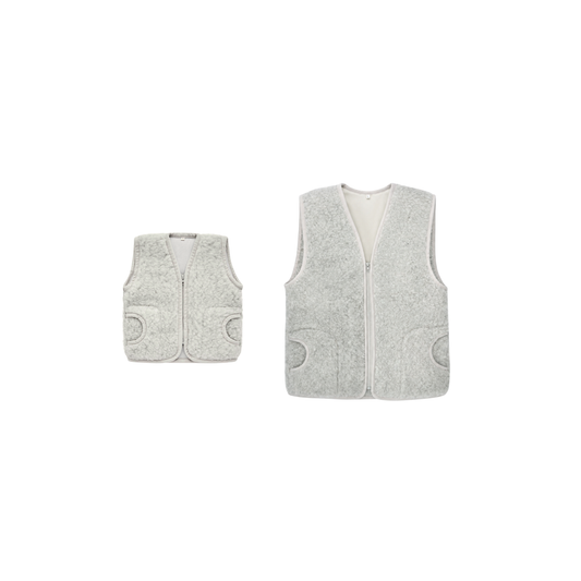 WOOL VEST SET KID & WOMAN