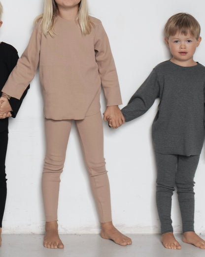 RIB SWEATSHIRT SET