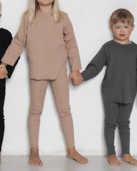 RIB SWEATSHIRT SET