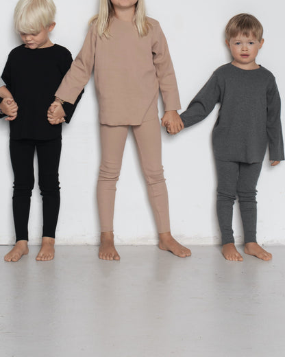 RIB SWEATSHIRT SET
