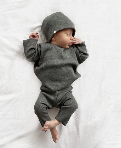 RIB SWEATSHIRT SET