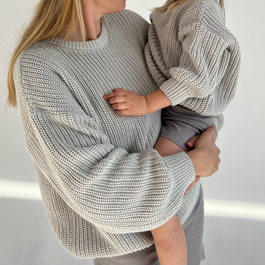 COTTON SWEATER SET KID & WOMAN