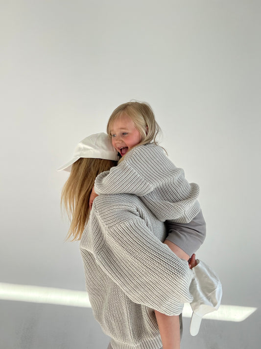 COTTON SWEATER SET KID & WOMAN
