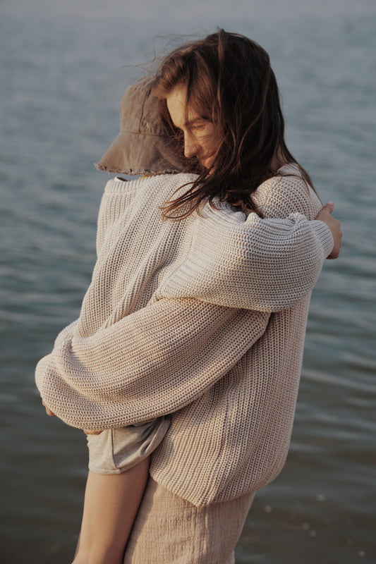 COTTON SWEATER SET KID & WOMAN