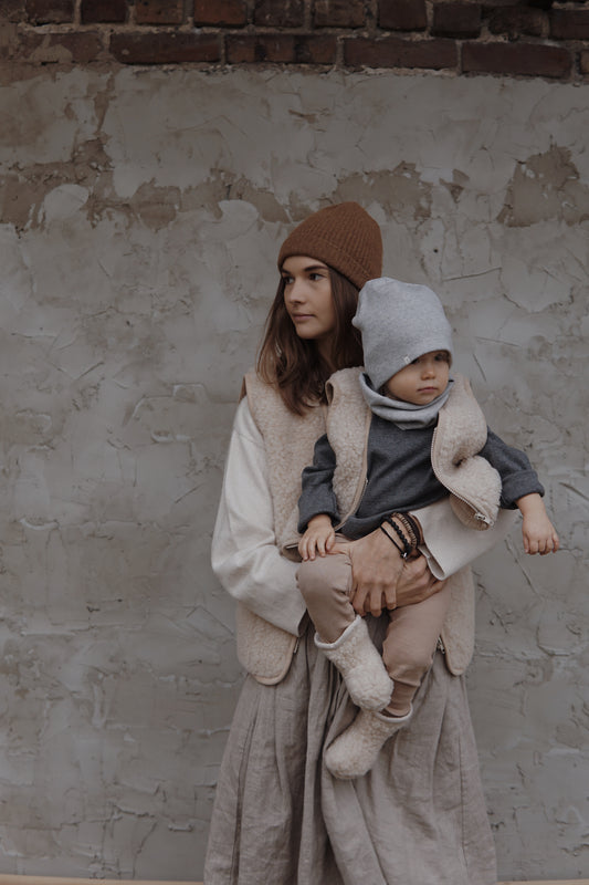 ZESTAW WEŁNIANY DZIECKO + MAMA