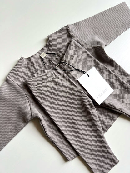 RIB SWEATSHIRT SET