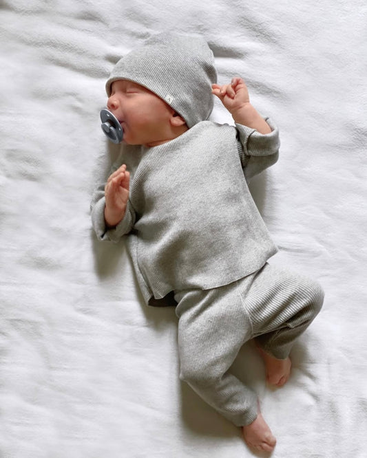 RIB SWEATSHIRT SET