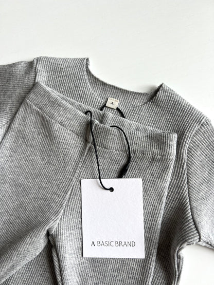 RIB SWEATSHIRT SET