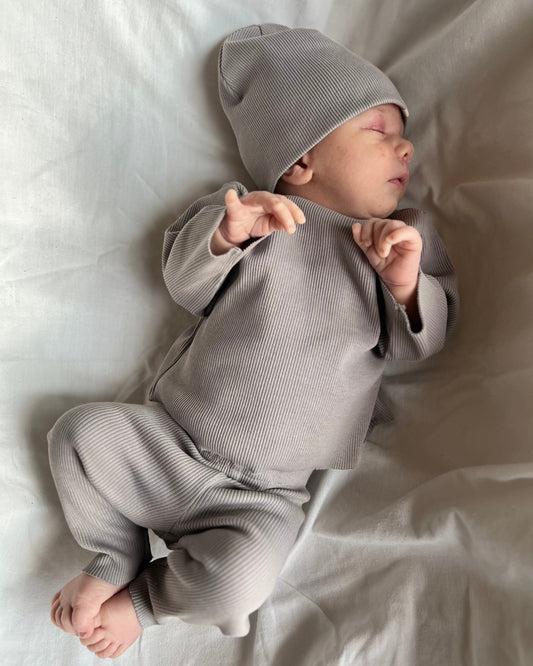 RIB SWEATSHIRT SET