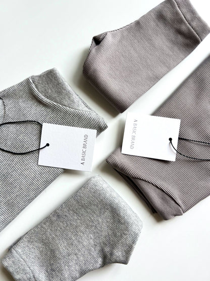RIB SWEATSHIRT SET