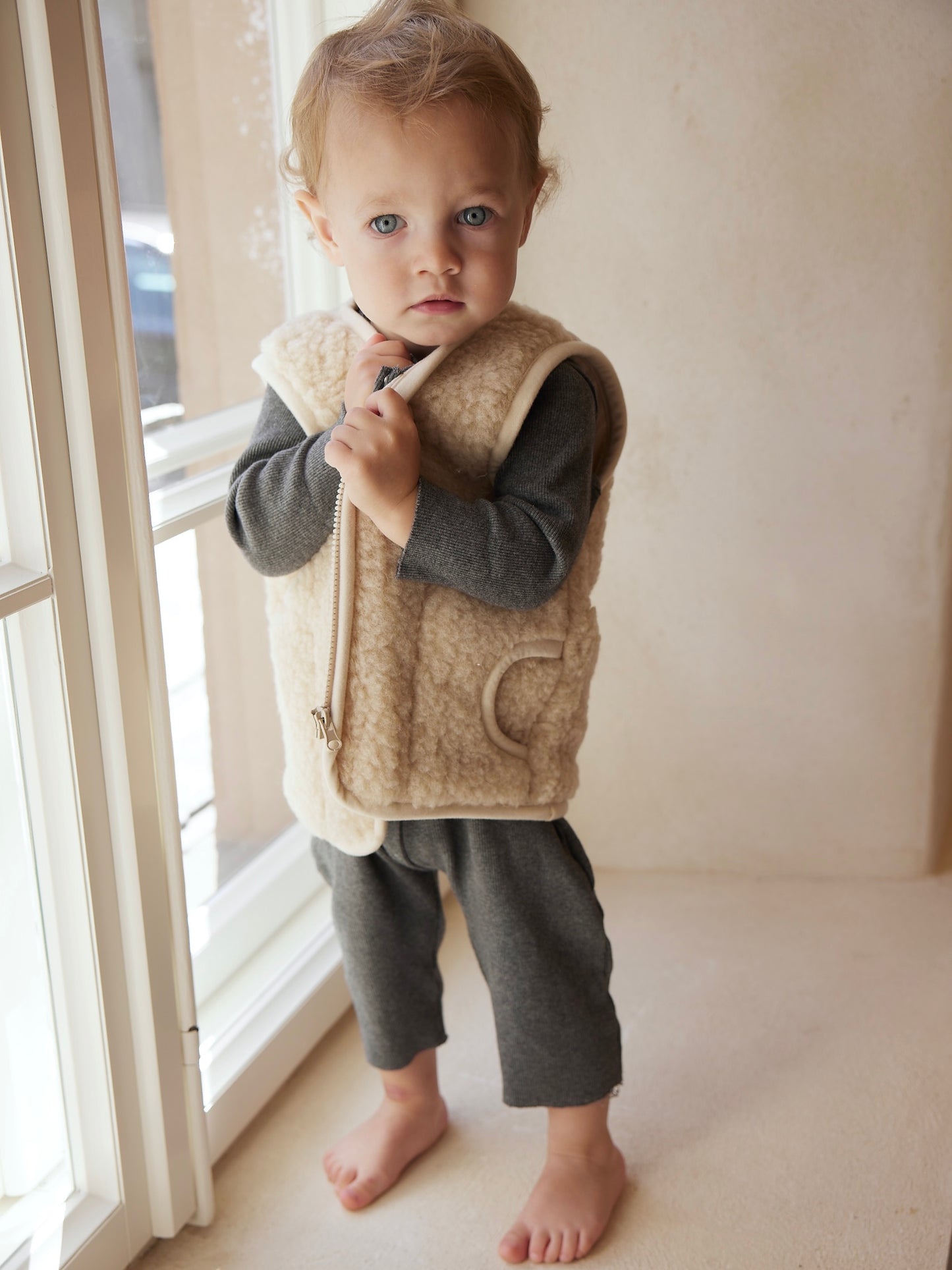 WOOL VEST WITH LINING