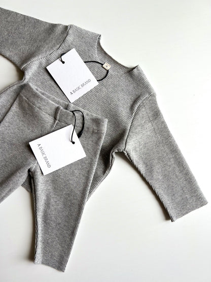 RIB SWEATSHIRT SET