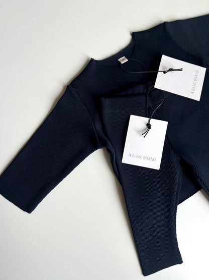 RIB SWEATSHIRT SET