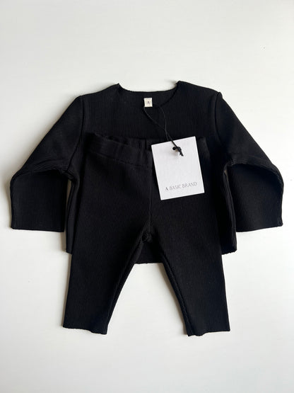 RIB SWEATSHIRT SET